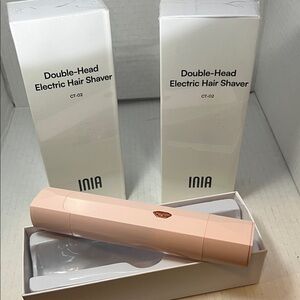 Pink Double-Head Electric Hair Shaver